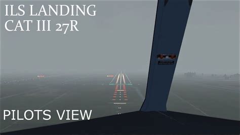 ILS CAT III Landing Pilots View Airbus A330 FSX 60FPS REALISM YouTube