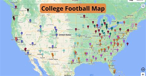 Interactive College Football Map - Gallery