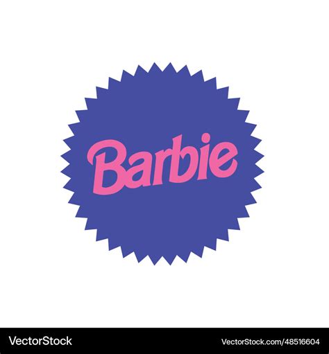 Barbie the movie pink logo design system Vector Image