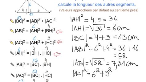 Relations Trigonométriques Dans Le Triangle Rectangle Exercices