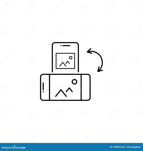 Rotar El Icono De Orientación De Pantalla De Cambio De Teléfono