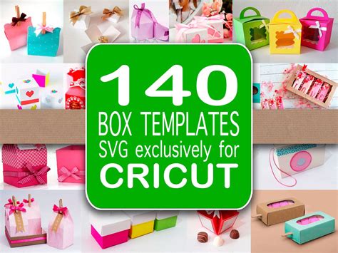 140 Box Template Svg Exclusively For Cricut Etsy Box Template