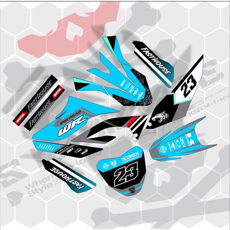 Decal Sticker Wr Klx Bf Crf L D Tracker Gordon Full Body Etc