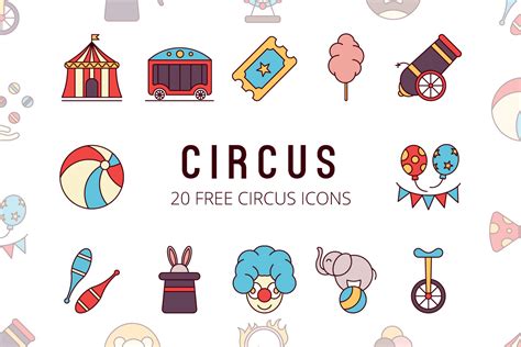 Circus Vector Free Icon Set Graphicsurf