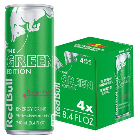 Red Bull Green Edition Dragon Fruit Energy Drink 8 4 Fl Oz 4 Cans