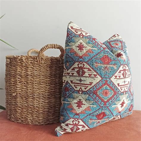 Blue Kilim Pillow - Etsy