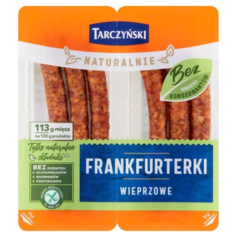 Tarczyński Naturalnie Frankfurterki wieprzowe 180 2 x 90 g Zakupy