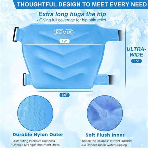 REVIX Extra Large Reusable Cold Pack For Hip Bursitis Hip Flexor Pain