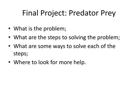 Ppt Predator Prey Powerpoint Presentation Free Download Id2560773