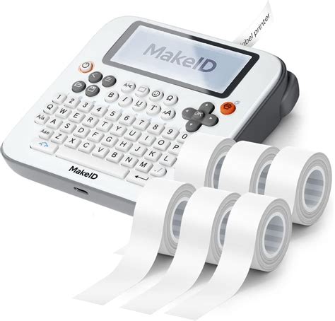 Amazon Makeid E White Label Maker With Continuous Tapes White