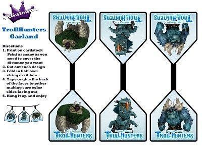 Printable Dreamworks TrollHunters Party Kit Cumpleaños y Cumple