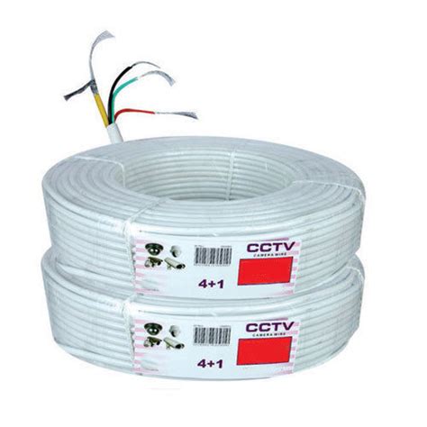 Meters White Cctv Cable Roll With High Heat Bearing Capacity