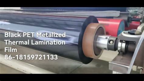 Black Pet Metalized Thermal Lamination Film From Fujian Taian