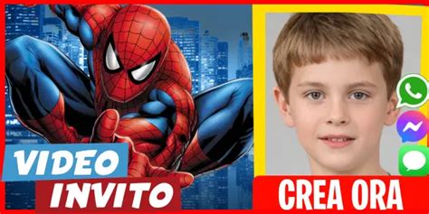 Gratuito Invito Spider Man Uomo Ragno Modificabile E