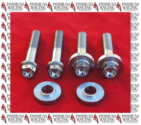 BREMBO HP RADIAL 60mm SILVER TITANIUM FRONT BRAKE CALIPER BOLTS 5mm