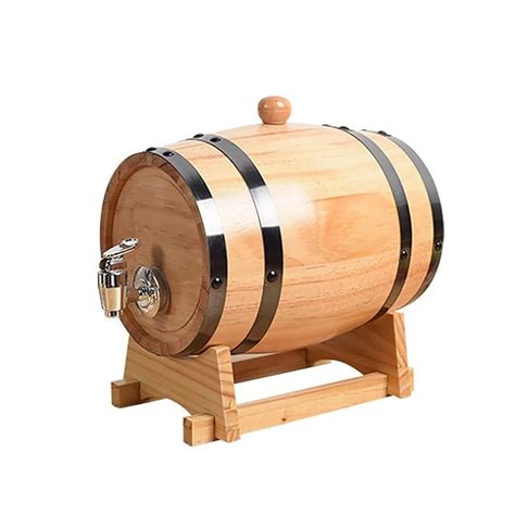 Buy L Wooden Whiskey Barrel Dispenser Vintage Wood Timber Wine