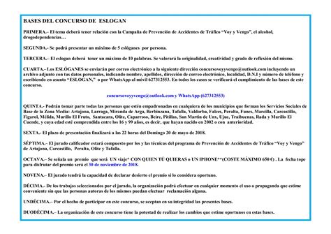 Concurso De Slogan Sobre El Voy Y Vengo Ayuntamiento De Olite