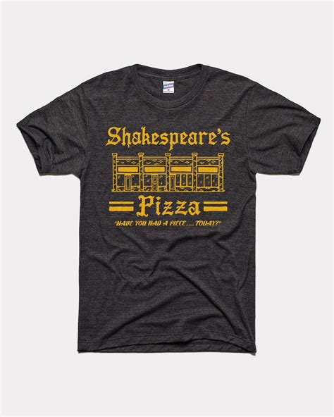 Shakespeares Pizza Black Vintage T Shirt Charlie Hustle