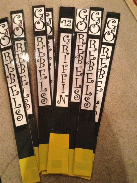 Volleyball Cheer Sticks Super Easy To Make With Foam Core Board And