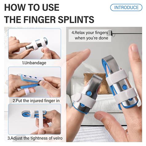 Pcs Finger Splint Finger Brace Finger Splints For Broken Finger