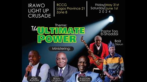 LIGHT UP IRAWO DAY 2 RCCG LP 21 ZONE 8 YouTube