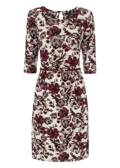 Matalan Floral Print Belted Jersey Dress £16 Dresses Jersey Dress