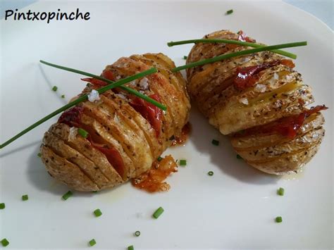 Pintxopinche Patatas Hasselback Sin Gluten