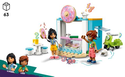 Lego Set De Juguetes De Construccion Friends 41723 Tienda De Donas 63 Piezas Mx