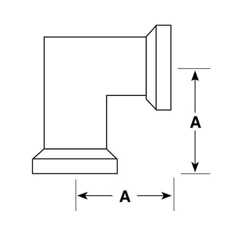 Ideal Spectroscopy Elbow Mitered 90 Degrees KF 50 Vacuum Fittings