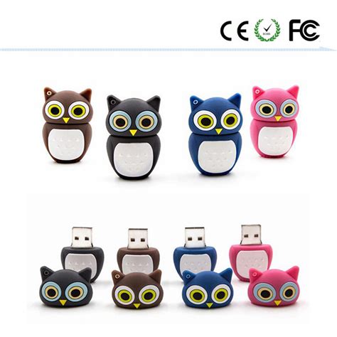 The New Silicone Cute Owl Cartoon Usb Stick Figures China Usb Key And Usb Stick Price