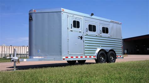 Bumper Pull Slant Load Aluminum Horse Trailer Elite Custom Aluminum