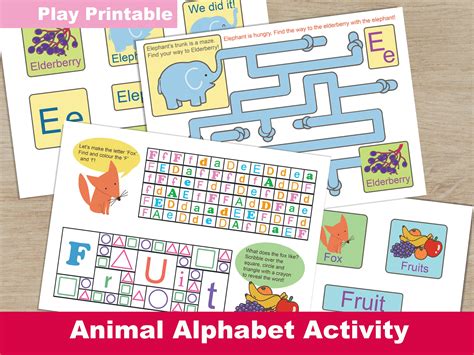 Alphabet Activities Preschool Game for Toddlers Printable ABC - Etsy