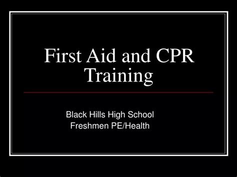 Ppt First Aid And Cpr Training Powerpoint Presentation Free Download