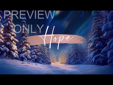 Christmas Snow Hope Still Life Scribe Media Worshiphouse Media