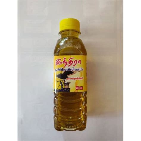 Indira 200ml Gingelly Oil Packaging Type Plastic Bottle Packaging