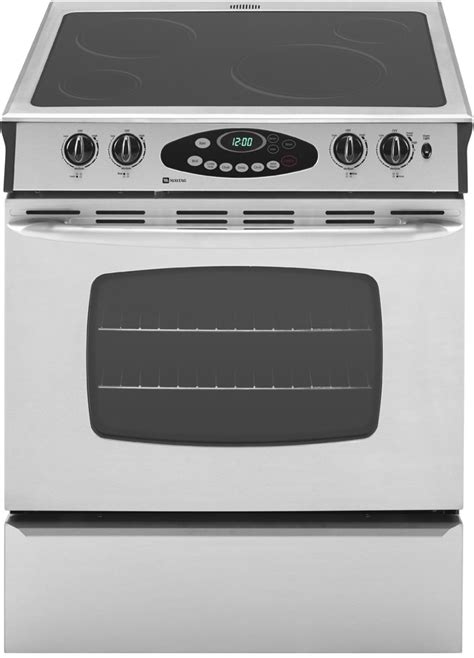 Maytag Mes Bas Inch Slide In Electric Range With Radiant