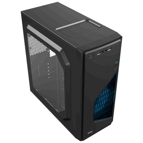 Gabinete Magnum Tech B Fanled Azul Sin Fuente