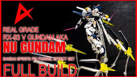 Real Grade Nu Gundam Fin Funnel Effect Set Rx 93 Aka V Gundam Nu