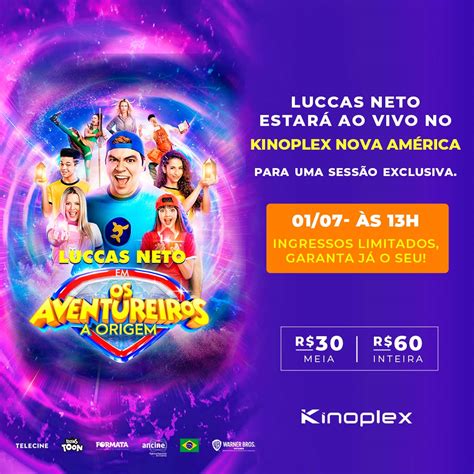 Kinoplex on Twitter Vocês pediram e nós atendemos Luccas Neto estará