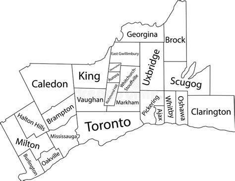 Toronto And Area Map - Cathie Annabella