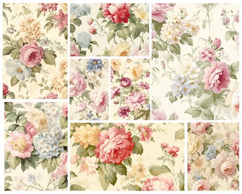 Vintage Floral Wallpaper Seamless Patterns Timeless Elegance for Your ...