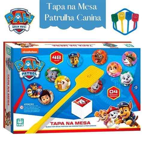 Jogo Divertido Tapa Na Mesa Patrulha Canina Beb Brinquedo Para A