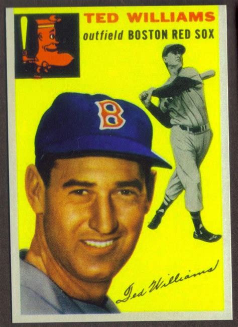 Ted Williams Novelty Rp Card Red Sox T Free Shipping In