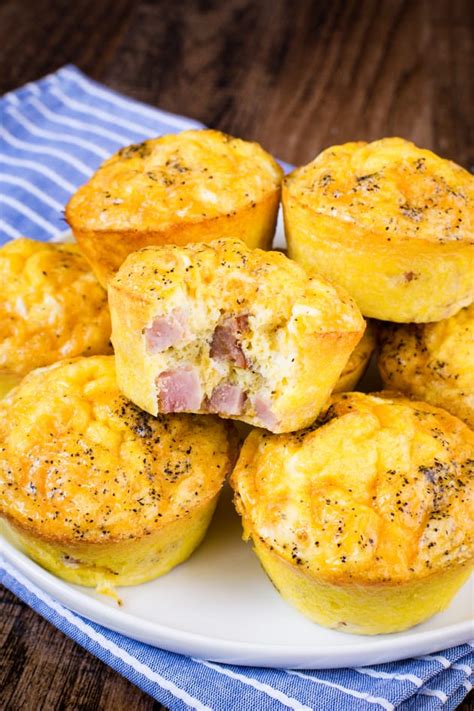 Baked Ham And Cheese Egg Muffins Recipe Food Fanatic