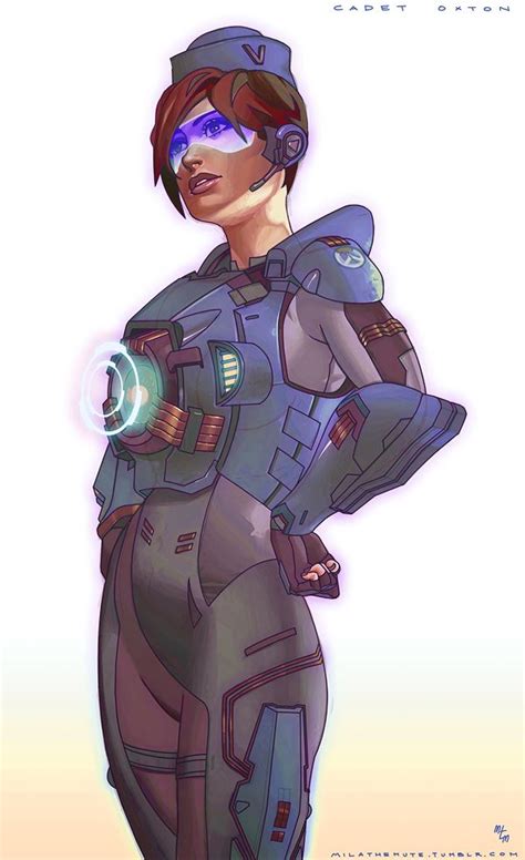 Cadet Oxton By Uponthoufaircat Overwatch Tracer Overwatch Fan Art