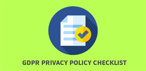 Privacy Policy Checklist In Gdpr • Cookie Law Info