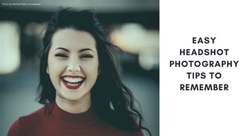 headshot photography: Easy headshot photography tips to remember