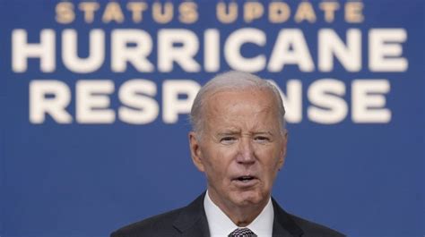 Watch Live Biden Gives Update On Federal Response To Hurricanes Milton