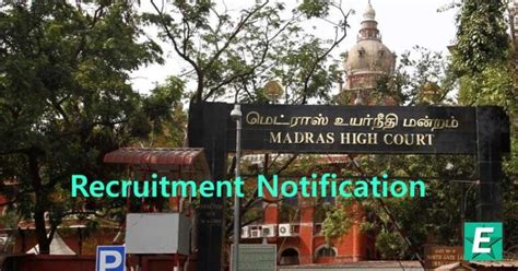 Madras High Court Recruitment 2024 Apply Online For 2329 Office