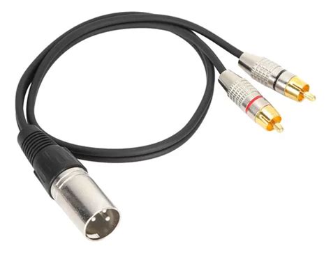 Cabo Divisor De Udio Xlr Macho Para Rca Adaptador Rca Par